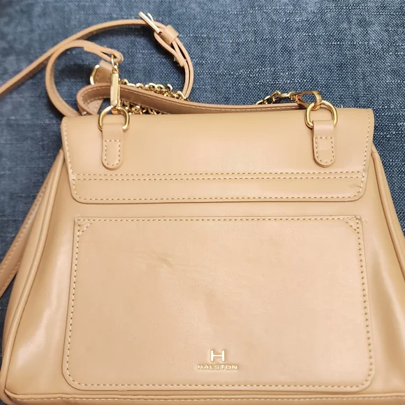 H by Halston Tan Handbag Satchel - Picture 9 of 11